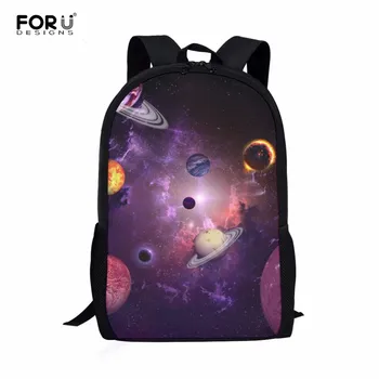 FORUDESIGNS/Plac Szkolna torba z Wzorem Galaktyki i Planety dla Dziewczyn, Plecak o Dużej Pojemności, dla nastolatek, dla Dzieci, plecaki dla uczniów szkół średnich