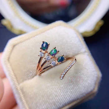 Oryginalny pierścionek z opalem, dający pierścień kobiece pierścień ins, нишевый projekt, pierścień na palec pierścień starszego uczucia, modne indywidualną pierścień
